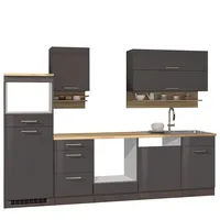 Held Küchenzeile Maranello-03 280 cm grau