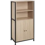 Tectake Highboard Doncaster 60 x 125 x 38 cm Braun