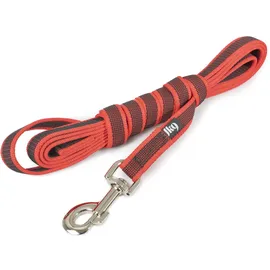 Julius-K9 K9 C& G Schnur, rot/grau 20mm/3m mit Schlaufe,