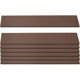 MCW Windschutz 7er Set Latten 90 x 16 cm Braun WPC