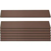 MCW Windschutz 7er Set Latten 90 x 16 cm Braun WPC