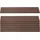 MCW Windschutz 7er Set Latten 90 x 16 cm Braun WPC