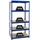 Proregal Schwerlastregal Metall 180x90x60 cm blau