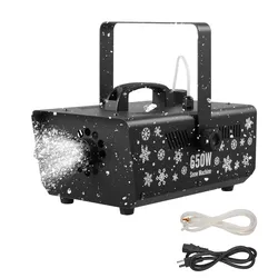 VEVOR Schneemaschine, 650-W-Schneekanone, Kunstschneeerzeuger, Schneeflockenmaschine, Kunstschneeflockenmaschine für den Innen- & Außenbereich für Feiertage, DJ-Partys, Weihnachtsdekoration