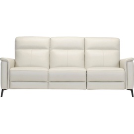 Places of Style 3-Sitzer »Barano, Relaxsofa in Leder und Webstoff«, beige