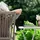 Relaxdays Gartentisch weiß rund 71,5 cm