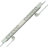 Kopp 933504017 PROFIversal 5+5-fach, Steckdosenleiste zwei getrennte Stromkreise, 2x