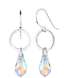 Elli Ohrringe Damen Geo Kreis, Tropfen in Silber | Gr.: onesize
