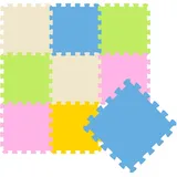 LittleTom - 9 Teile Baby Kinder Puzzlematte ab Null 30x30 Puzzle Spielmatte Krabbelmatte