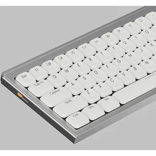 Sumgsn 112 Tasten Low Profile Keycaps, Shine Through Keycaps, Weiß Doubleshot Tastenkappen Fit für 68 84 87 98 100 104 mechanische Tastatur