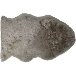 HSM Collection Schaffell Groß Langhaarig, 90x60x3,5 cm, Grau