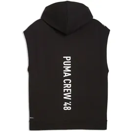 Puma Graphic French Terry SLEEVELESS Hoodie Herren, 01 - PUMA black XXL