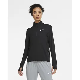 Nike Element 1/2-Zip Laufshirt Damen black/reflective silver M