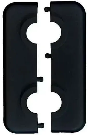 Leysser Doppelrosette 18 mm schwarz - Zubehör