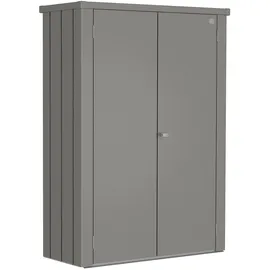 Biohort Terrassenschrank Romeo M 132 x 57 x 181 cm Quarzgrau-Metallic