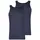 SKINY Herren 2er Pack - Tank Top DP, ärmellos, Feinripp, Baumwolle Blau L