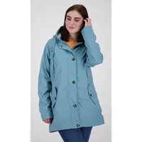 ankerglut Regenjacke "Friesennerz ANKERGLUT HVN", Damen, Gr. 40/42 (M), blau (hellblau), Obermaterial: 100% Polyurethan; Futter: 100% Polyester, figurumspielend, gerader Abschluss mit Druckknopf, Jacken Regenjacke, auch in Großen Größen erhältlich