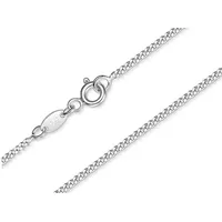 Silberkettenstore Silberkette Panzerkette 1,7mm - 925 Silber, Länge wählbar von 32-37cm silberfarben 35cm