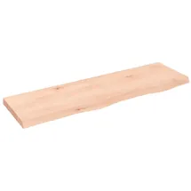 vidaXL Waschtischplatte 100x30x(2-4) cm Massivholz Unbehandelt