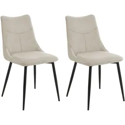 byLIVING Stuhl CARLO, Breite 59 cm, taupe
