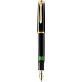 Pelikan Füllhalter M600 Schwarz, M Etui (Gold, Schwarz, 1 x)