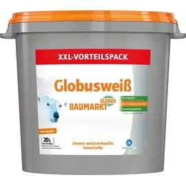 Globus Baumarkt Wandfarbe Weiß matt 20 l