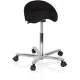 HJH Office Sattelhocker MOVE-TEC 3D PRO I Stoff 58 x 83 x 58 cm Schwarz