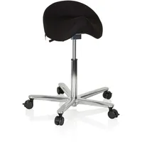 HJH Office Sattelhocker MOVE-TEC 3D PRO I Stoff 58 x 83 x 58 cm Schwarz