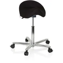 HJH Office Sattelhocker MOVE-TEC 3D PRO I Stoff 58 x 83 x 58 cm Schwarz