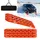 gimisgu NAIZY 2x Sandbleche Offroad Traktionsmatte Kunstoff Anfahrhilfe Recovery Board Tracks mit Aufbewahrungstasche Traktionsband Max. 10T Last, PKW LKW Traktionsplatten, Schwarz