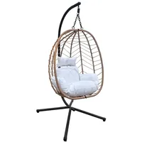 Svita Shelly Hängesessel mit Gestell Hängestuhl Hängesitz Hängekorb Natur
