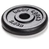 Hantelscheibe Gusseisen, 30 mm, 2,5 kg - Schwarz