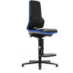 bimos Neon Hochstuhl PU-Schaum Flexband blau Sitz 590-870 mm Synchrontechnik