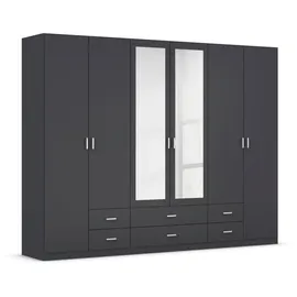 Rauch Kleiderschrank GAMMA 271 x 210 x 54 cm Grau