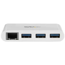 Startech StarTech.com 3 Port USB 3.0 Hub plus Gigabit Ethernet - Weiß