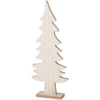 Boltze Dekoaufsteller Kjell (Tannenbaum Figur, Dekoration für Weihnachten, aus Holz, Höhe 40 cm)