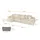 altdecor Ecksofa Cord mit Schlaffunktion 2-Sitzer Beige
