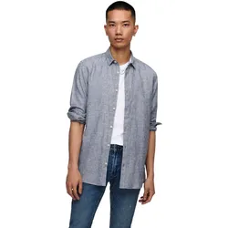 Only & Sons Herren Freizeit Hemd ONSCAIDEN Slim Fit Blau 22012321 XXL
