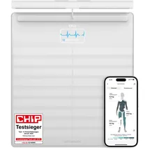 Withings Body Scan - Vernetzte WLAN-Waage zur Verbesserung Ihrer Gesundheit, BIA-Personenwaage, Analyse der Körperzusammensetzung, Körperfett, Muskelmasse, Wasseranteil, Elektrokardiogramm, Weiß