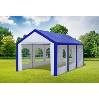 Partyzelt 3x6 Blau Weiss PE Festzelt Pavillon wasserdicht Profi-Qualität Modular