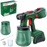 Bosch Akku-Farbsprühsystem AdvancedSpray 18V-500 (für Dispersions-/Latexfarben, Lasuren und Lacke; 3 m2/min; 2x 1200-ml-Becher; 18V-System; ohne Akku)