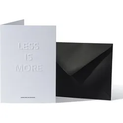 Architects Quotes Less Is More Karte mit Umschlag