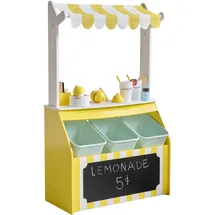 Teamson Kids Lemonade-Stand Holzspielset mit Zubehör – Sunny Citrus