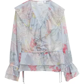 Comma, Feminine Chiffonbluse mit Volant-Details Mehrfarbig 44