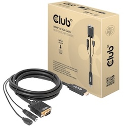 Club 3D HDMI auf VGA Kabel St./St. 2m 28AWG