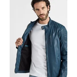 JCC Lederjacke 31020346 blau XL