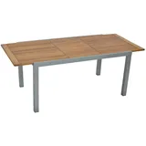 Merxx Tilos Gartentisch 150-200 x 90 x 75 cm braun/grau