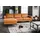 KAWOLA Eckcouch Leder 3-Sitzer Braun