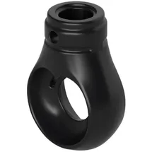 BAUHELD Markisenöse, Rund 12 mm Ral 9005 für Kugelhaken