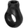 BAUHELD Markisenöse, Rund 12 mm Ral 9005 für Kugelhaken